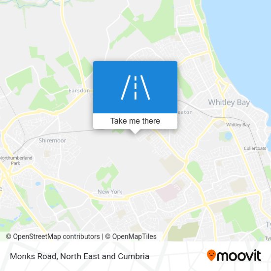 Monks Road map