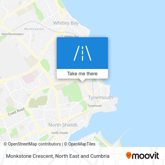 Monkstone Crescent map