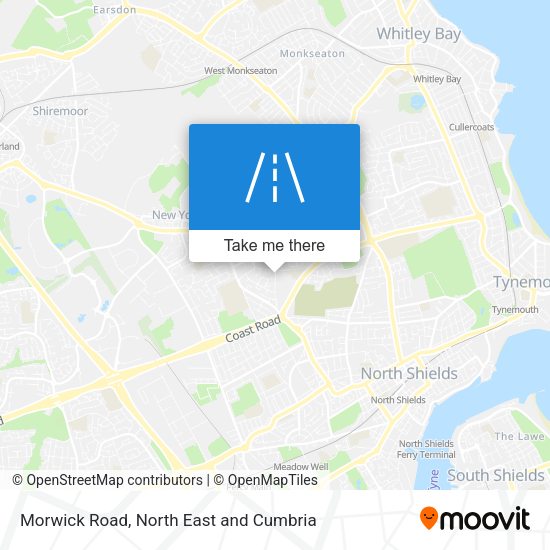 Morwick Road map