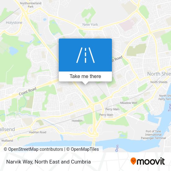Narvik Way map