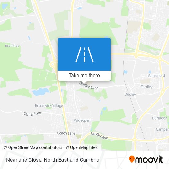 Nearlane Close map