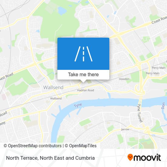 North Terrace map