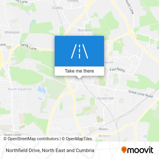 Northfield Drive map