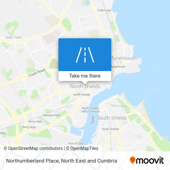 Northumberland Place map