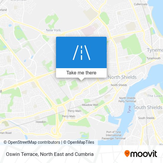 Oswin Terrace map