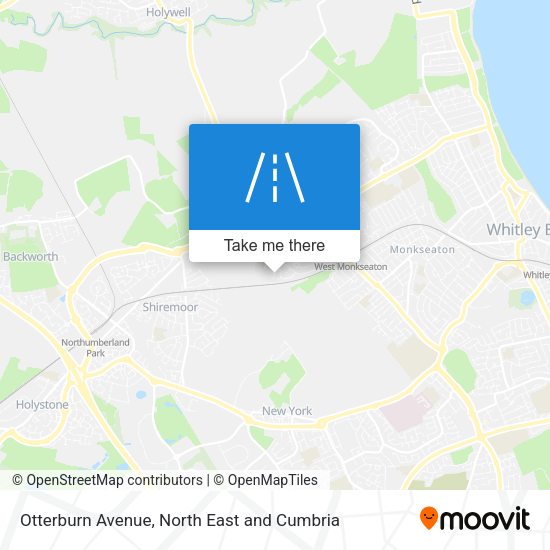Otterburn Avenue map