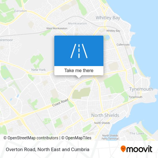 Overton Road map