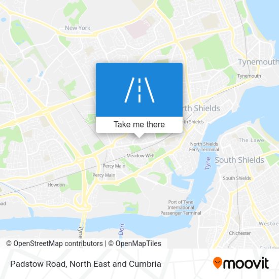 Padstow Road map