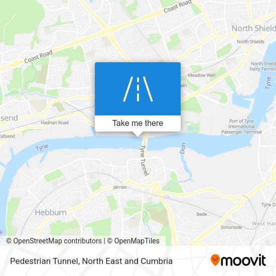 Pedestrian Tunnel map