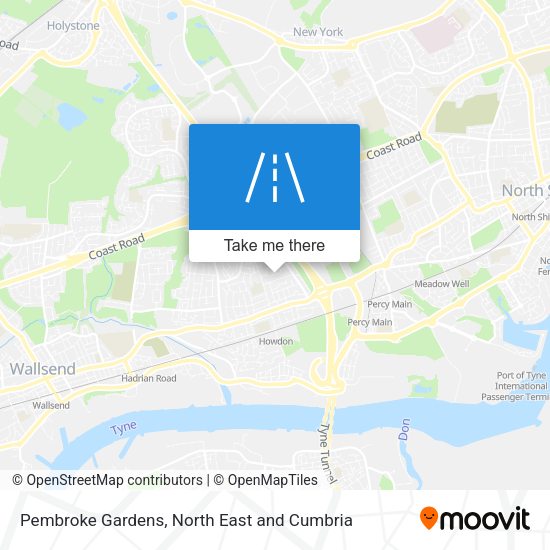 Pembroke Gardens map