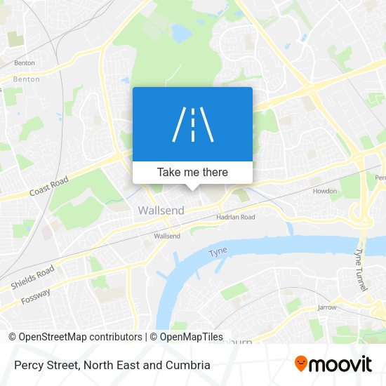 Percy Street map
