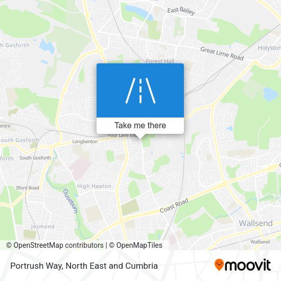 Portrush Way map