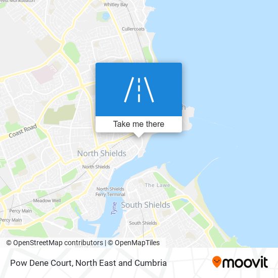 Pow Dene Court map