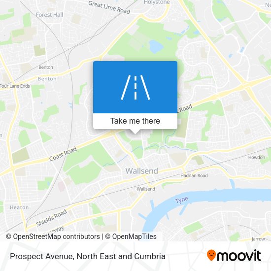 Prospect Avenue map