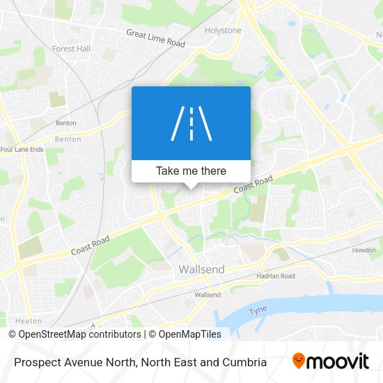Prospect Avenue North map