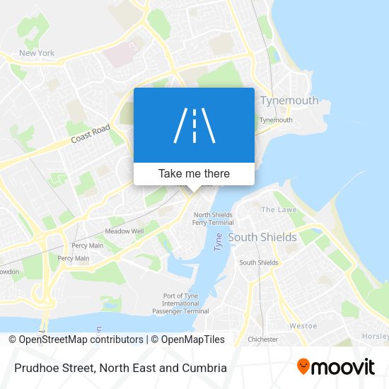 Prudhoe Street map