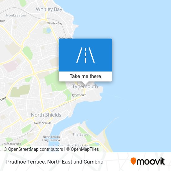 Prudhoe Terrace map