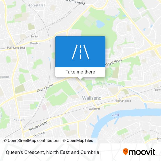 Queen's Crescent map