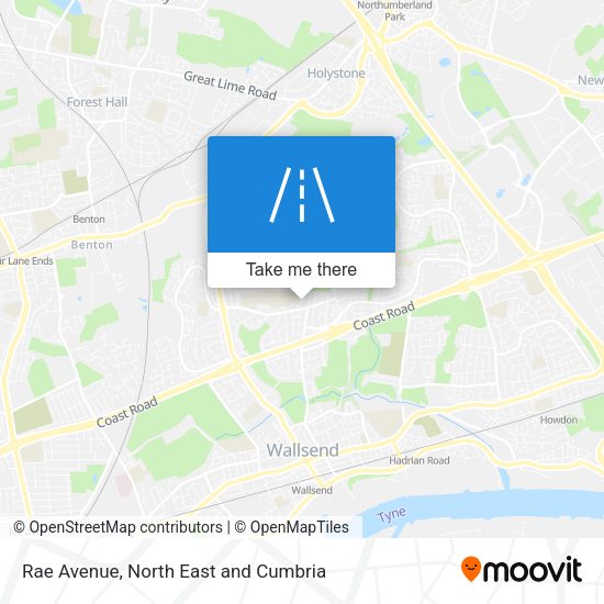 Rae Avenue map