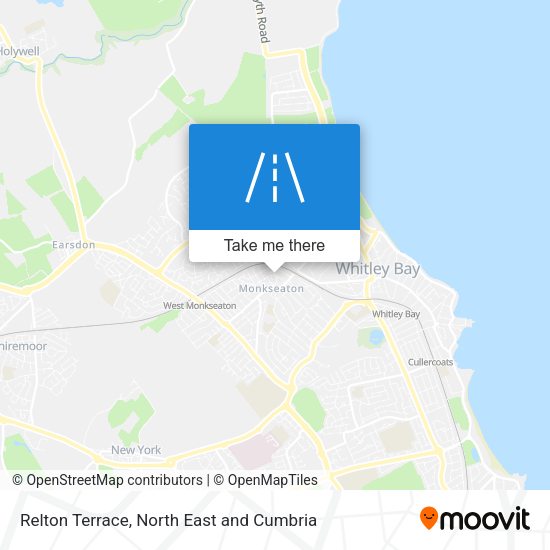 Relton Terrace map