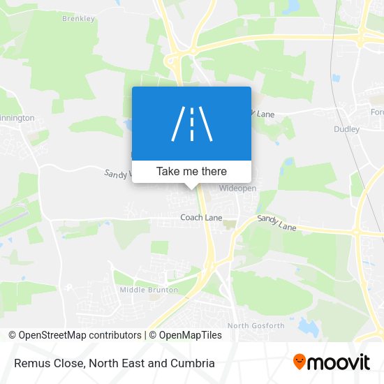 Remus Close map