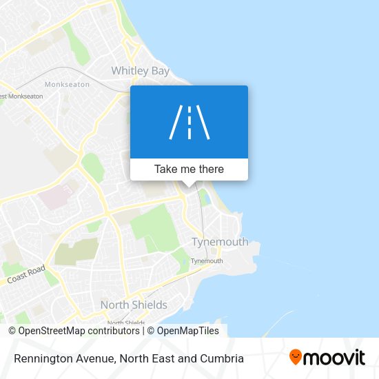 Rennington Avenue map
