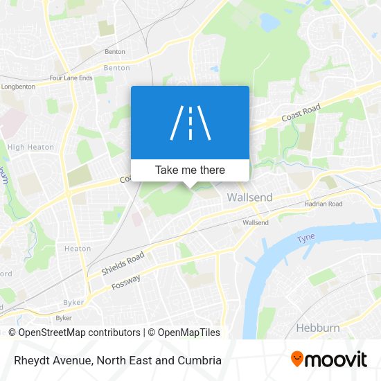Rheydt Avenue map