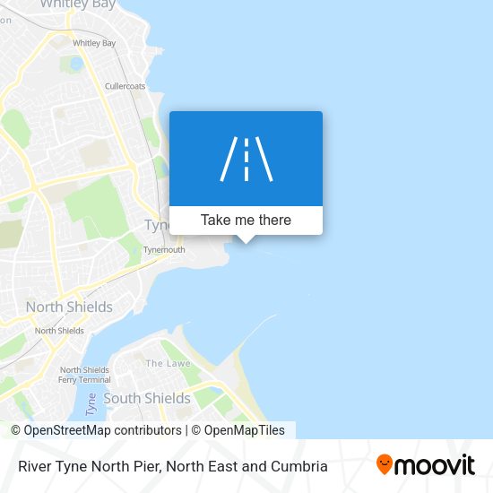 River Tyne North Pier map