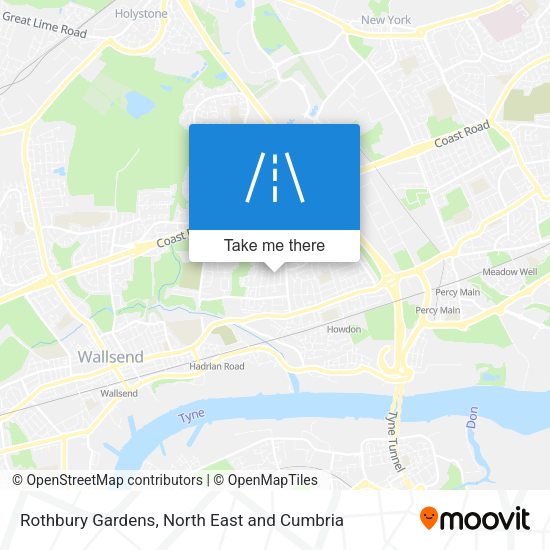Rothbury Gardens map
