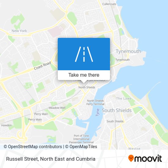 Russell Street map