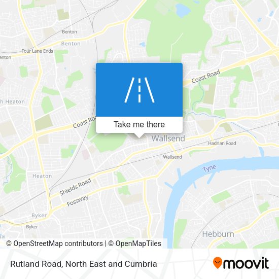 Rutland Road map