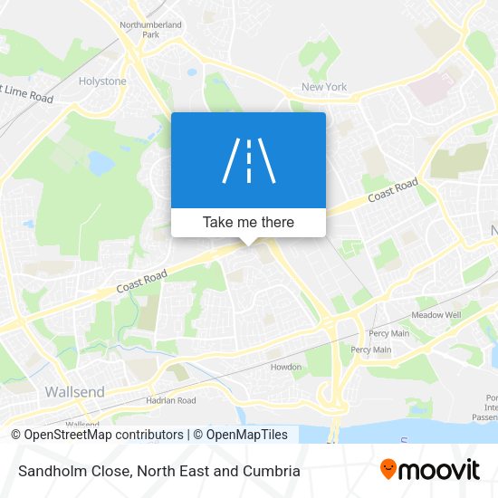 Sandholm Close map