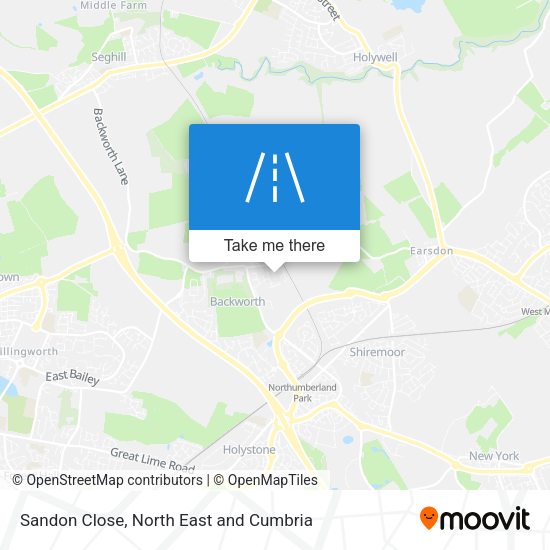 Sandon Close map