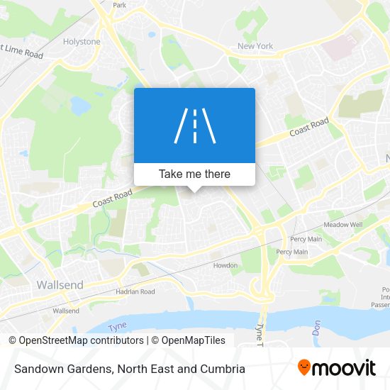 Sandown Gardens map