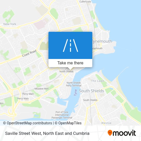 Saville Street West map