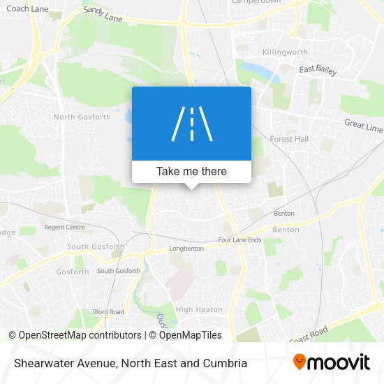 Shearwater Avenue map