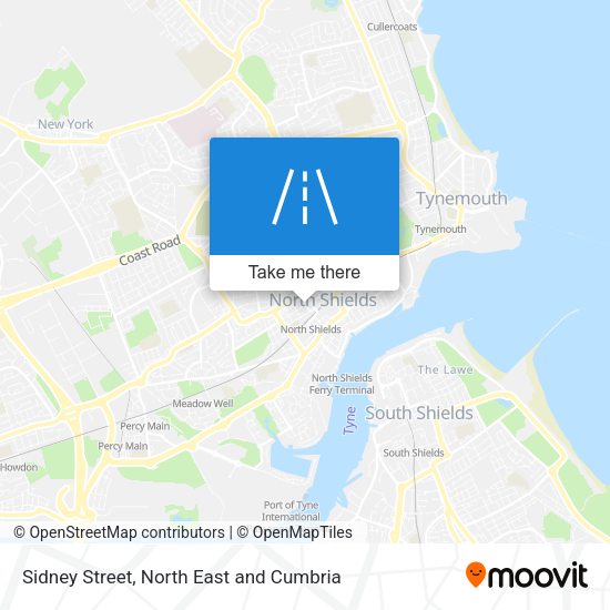 Sidney Street map