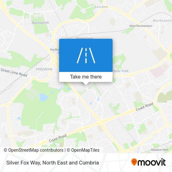 Silver Fox Way map