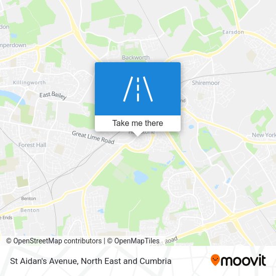 St Aidan's Avenue map
