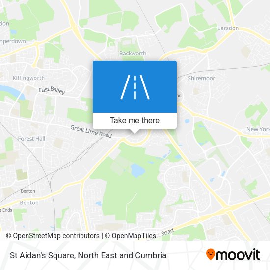 St Aidan's Square map