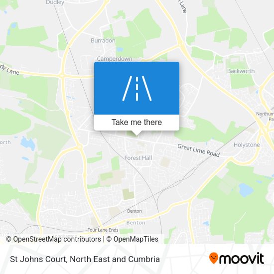 St Johns Court map