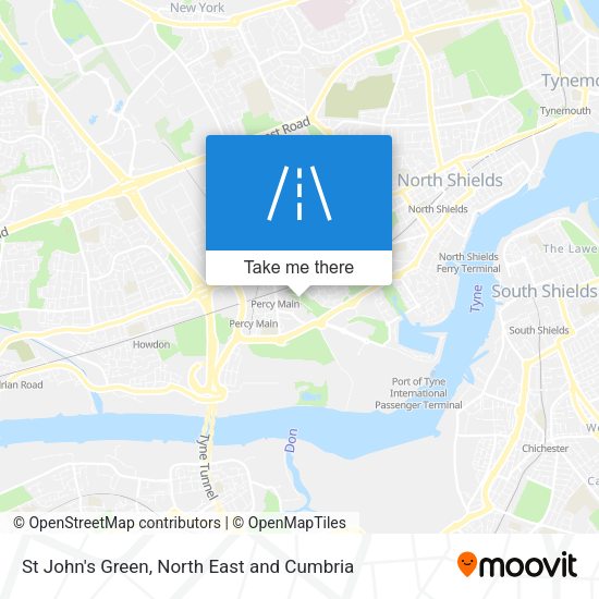 St John's Green map