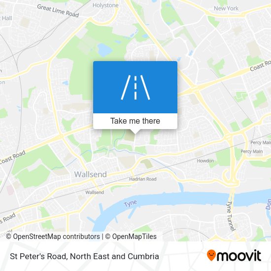 St Peter's Road map