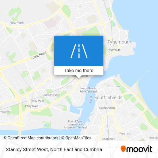 Stanley Street West map
