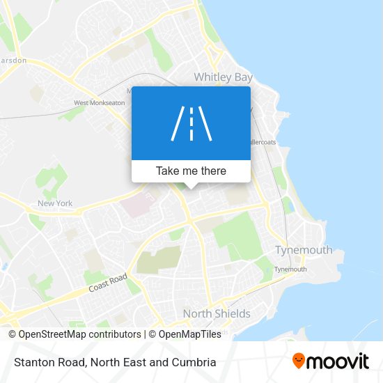 Stanton Road map