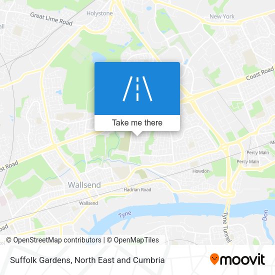 Suffolk Gardens map
