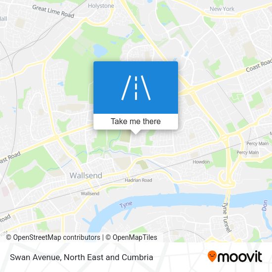Swan Avenue map