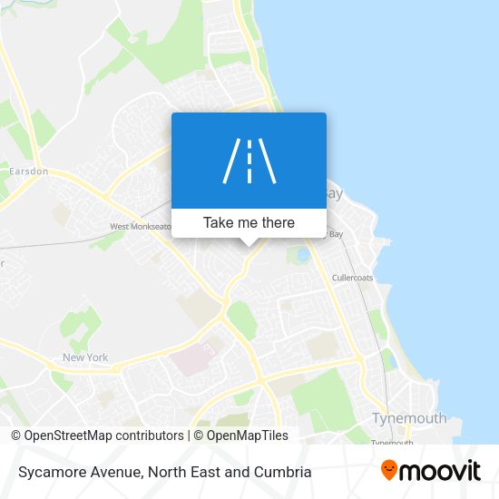 Sycamore Avenue map