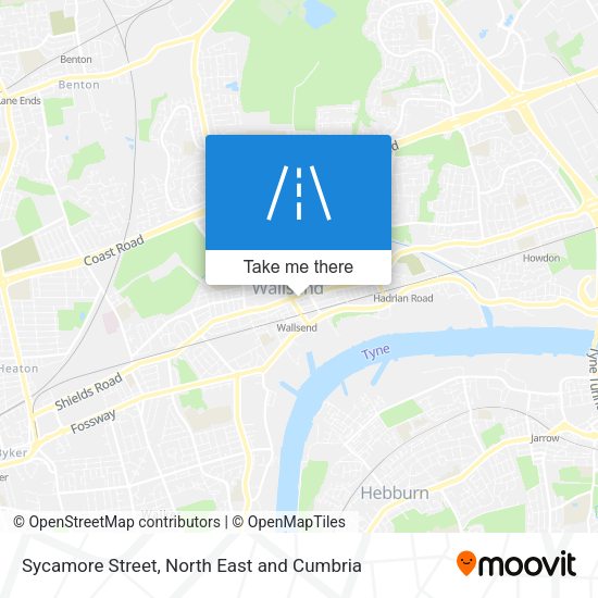 Sycamore Street map