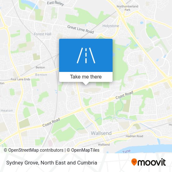 Sydney Grove map